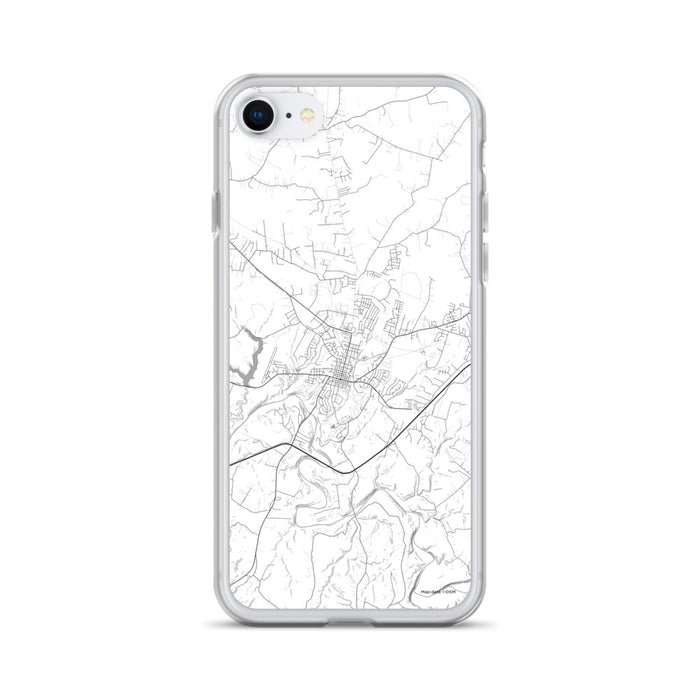 Custom iPhone SE Bardstown Kentucky Map Phone Case in Classic