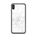 Custom iPhone XS Max Bardstown Kentucky Map Phone Case in Classic