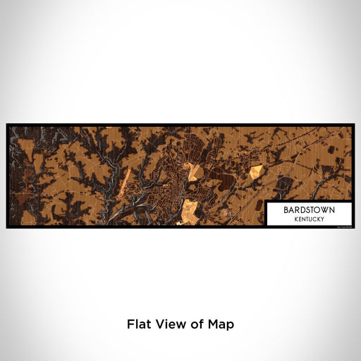 Flat View of Map Custom Bardstown Kentucky Map Enamel Mug in Ember