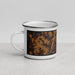 Left View Custom Bardstown Kentucky Map Enamel Mug in Ember