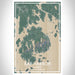 Bar Harbor Maine Map Print Portrait Orientation in Afternoon Style With Shaded Background