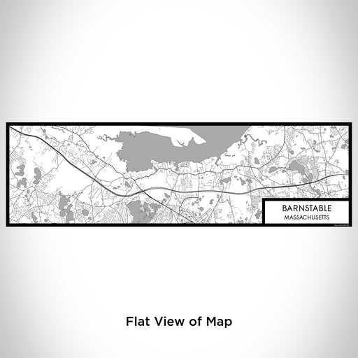 Flat View of Map Custom Barnstable Massachusetts Map Enamel Mug in Classic