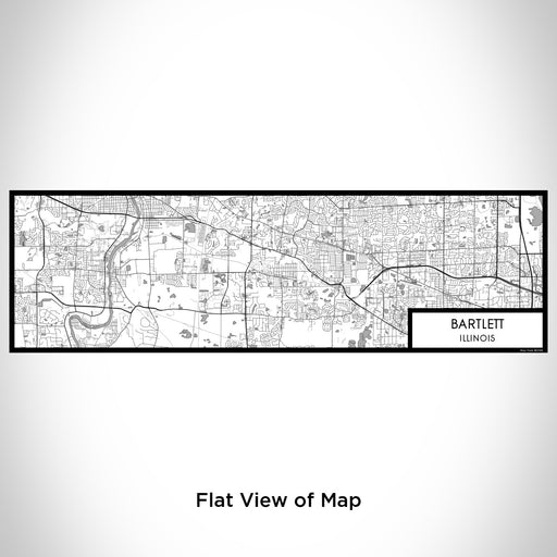Flat View of Map Custom Bartlett Illinois Map Enamel Mug in Classic