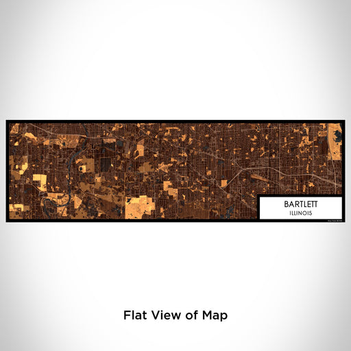 Flat View of Map Custom Bartlett Illinois Map Enamel Mug in Ember