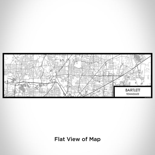 Flat View of Map Custom Bartlett Tennessee Map Enamel Mug in Classic