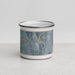 Front View Custom Basin Wyoming Map Enamel Mug in Afternoon