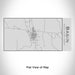 Rendered View of Basin Wyoming Map Engraving on 17oz Stainless Steel Insulated Cola Bottle