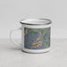 Left View Custom Bass Lake North Carolina Map Enamel Mug in Afternoon