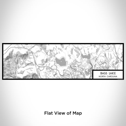 Flat View of Map Custom Bass Lake North Carolina Map Enamel Mug in Classic