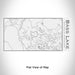 Rendered View of Bass Lake North Carolina Map Engraving on 17oz Stainless Steel Insulated Cola Bottle in White