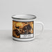 Right View Custom Bass Lake North Carolina Map Enamel Mug in Ember