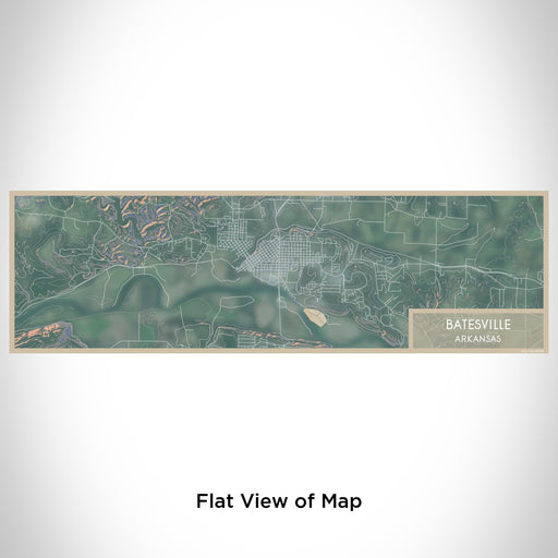 Flat View of Map Custom Batesville Arkansas Map Enamel Mug in Afternoon
