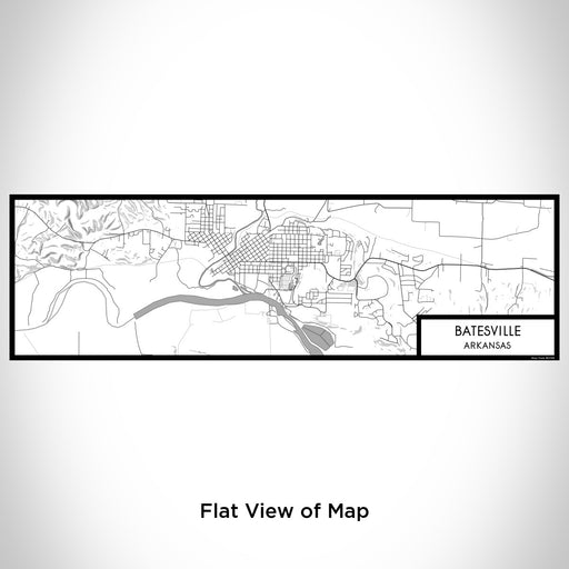 Flat View of Map Custom Batesville Arkansas Map Enamel Mug in Classic