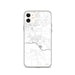 Custom iPhone 11 Batesville Arkansas Map Phone Case in Classic