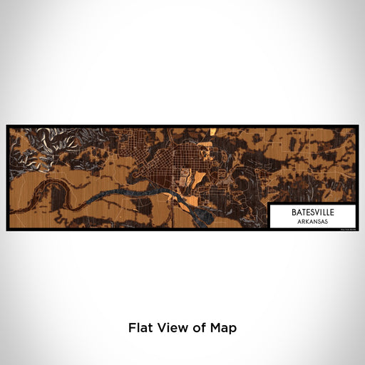 Flat View of Map Custom Batesville Arkansas Map Enamel Mug in Ember