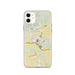 Custom iPhone 11 Batesville Arkansas Map Phone Case in Woodblock