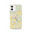 Custom iPhone 12 Batesville Arkansas Map Phone Case in Woodblock