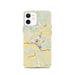 Custom iPhone 12 Batesville Arkansas Map Phone Case in Woodblock