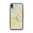 Custom iPhone XR Batesville Arkansas Map Phone Case in Woodblock