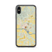 Custom iPhone X/XS Batesville Arkansas Map Phone Case in Woodblock