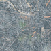 Bath England Map Print in Afternoon Style Zoomed In Close Up Showing Details