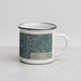Right View Custom Bath England Map Enamel Mug in Afternoon