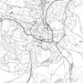 Bath England Map Print in Classic Style Zoomed In Close Up Showing Details