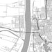 Baton Rouge Louisiana Map Print in Classic Style Zoomed In Close Up Showing Details