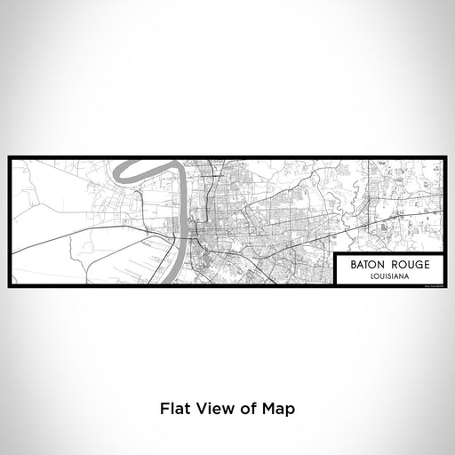 Flat View of Map Custom Baton Rouge Louisiana Map Enamel Mug in Classic