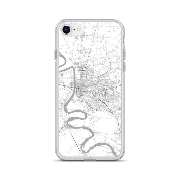 Custom Baton Rouge Louisiana Map iPhone SE Phone Case in Classic