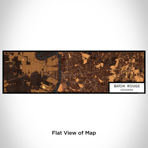 Flat View of Map Custom Baton Rouge Louisiana Map Enamel Mug in Ember