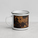 Left View Custom Baton Rouge Louisiana Map Enamel Mug in Ember