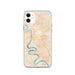 Custom Baton Rouge Louisiana Map Phone Case in Watercolor