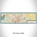 Flat View of Map Custom Battle Creek Michigan Map Enamel Mug in Woodblock