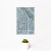 12x18 Battle Mountain Nevada Map Print Portrait Orientation in Afternoon Style With Small Cactus Plant in White Planter