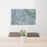 24x36 Battle Mountain Nevada Map Print Lanscape Orientation in Afternoon Style Behind 2 Chairs Table and Potted Plant
