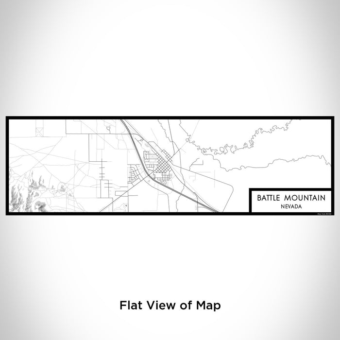 Flat View of Map Custom Battle Mountain Nevada Map Enamel Mug in Classic