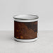 Front View Custom Battle Mountain Nevada Map Enamel Mug in Ember