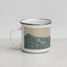 Left View Custom Bay Harbor Michigan Map Enamel Mug in Afternoon