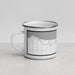 Left View Custom Bay Harbor Michigan Map Enamel Mug in Classic