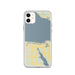 Custom iPhone 11 Bay Harbor Michigan Map Phone Case in Woodblock
