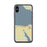 Custom iPhone X/XS Bay Harbor Michigan Map Phone Case in Woodblock