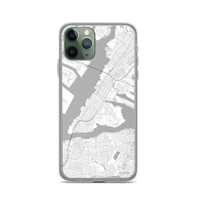 Custom Bayonne New Jersey Map Phone Case in Classic