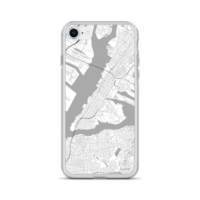 Custom Bayonne New Jersey Map iPhone SE Phone Case in Classic