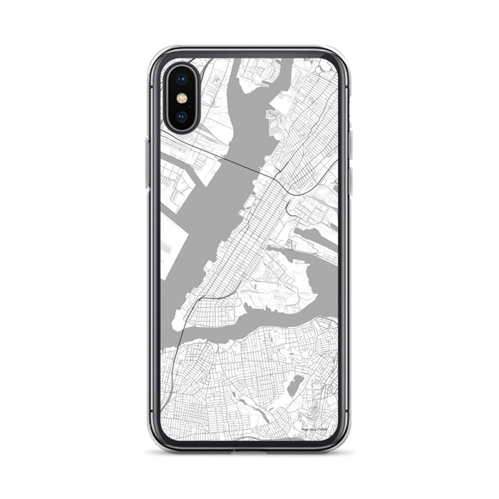 Custom Bayonne New Jersey Map Phone Case in Classic