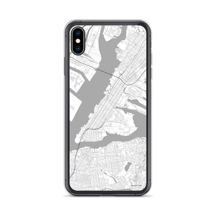 Custom Bayonne New Jersey Map Phone Case in Classic
