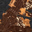 Bayonne New Jersey Map Print in Ember Style Zoomed In Close Up Showing Details