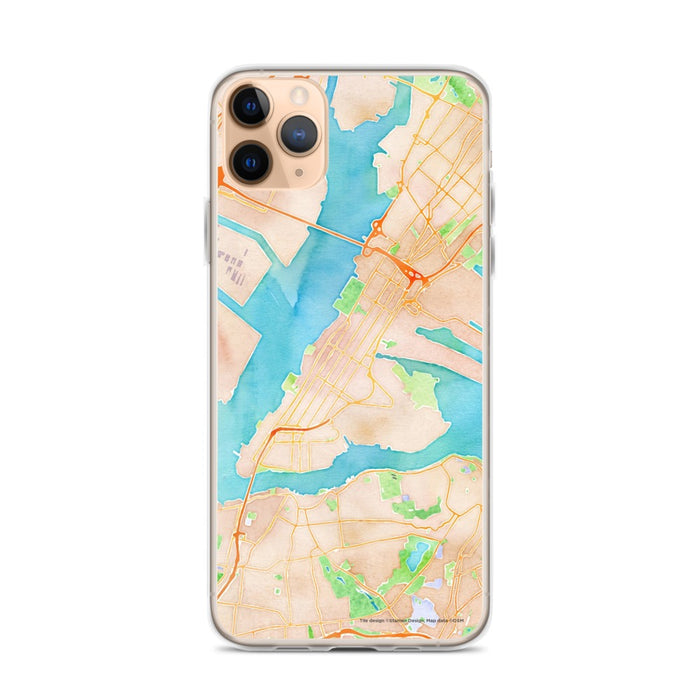 Custom Bayonne New Jersey Map Phone Case in Watercolor