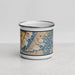 Front View Custom Bayonne New Jersey Map Enamel Mug in Woodblock