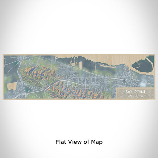 Flat View of Map Custom Bay Point California Map Enamel Mug in Afternoon